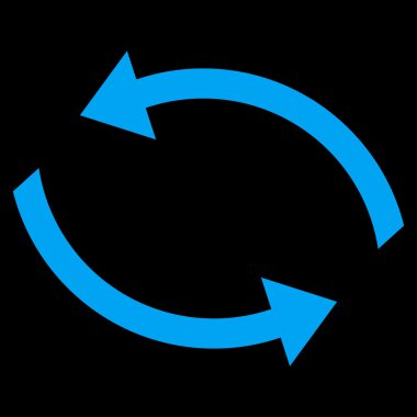 Vektör simge Exchange oklar düz