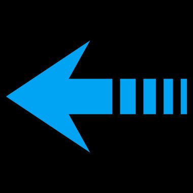 Sol düz vektör simge göndermek