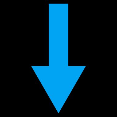 Düz vektör simgesi aşağı ok