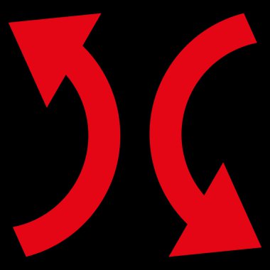 Vektör simge Exchange oklar düz