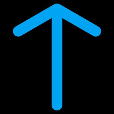 Düz vektör simge yukarı ok