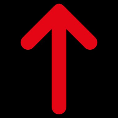 Düz vektör simge yukarı ok