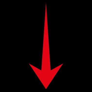 Düz vektör simgesi aşağı ok