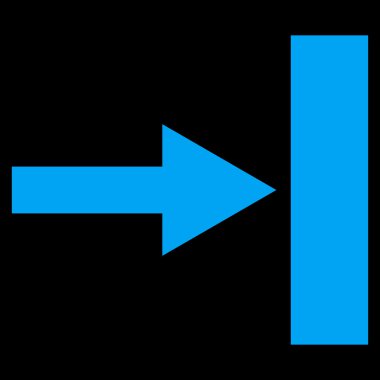 Doğru düz taşımak vektör simgesi