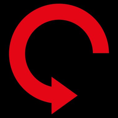 Sağa döndür düz vektör simgesi