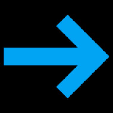 Düz vektör simgesi sağ ok