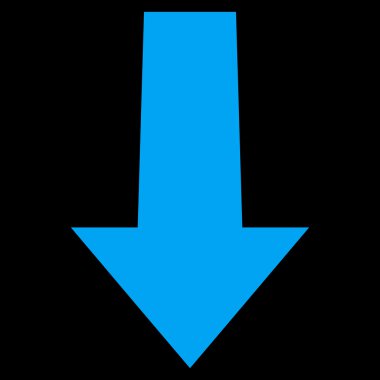 Düz vektör simgesi aşağı ok