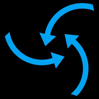 Oklar düz vektör simge girdap