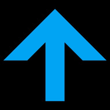 Düz vektör simge yukarı ok