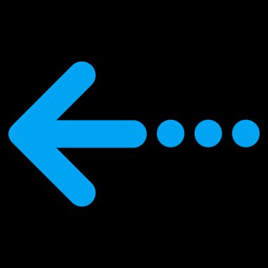 Sol düz vektör simge göndermek