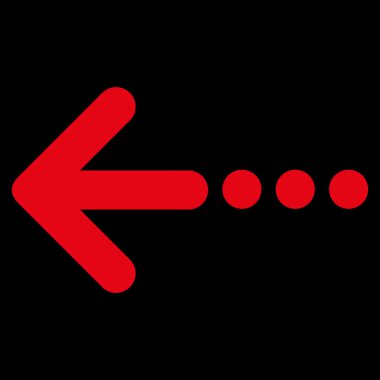 Sol düz vektör simge göndermek