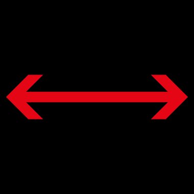 Yatay Çevir düz vektör simgesi
