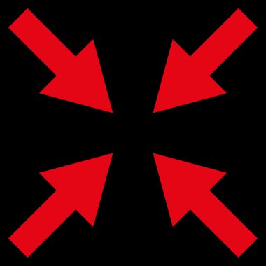 Oklar düz vektör simge sıkıştırmak