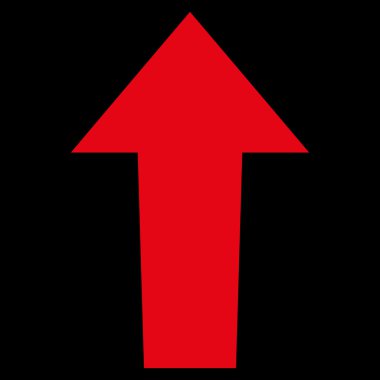 Düz vektör simge yukarı ok