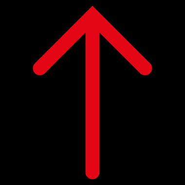 Düz vektör simge yukarı ok