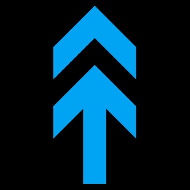 Düz vektör simge yukarı ok