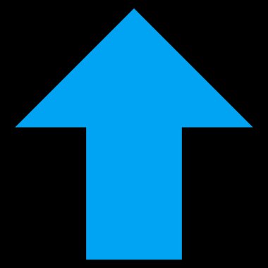 Düz vektör simge yukarı ok