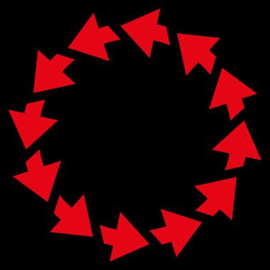 Saatin tersi yönde düz vektör simge döndürmek