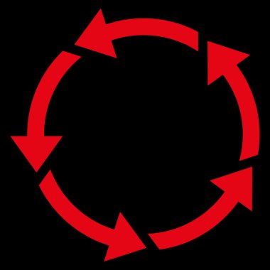 Döndürme düz vektör simgesi