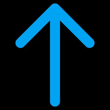 Düz vektör simge yukarı ok