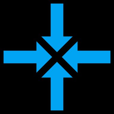 Oklar düz vektör simge sıkıştırmak