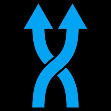 Düz vektör simge yukarı okları shuffle