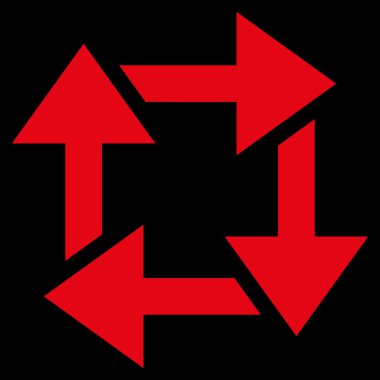 Geri dönüşüm düz vektör simgesi