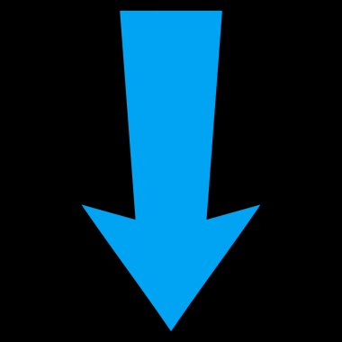 Düz vektör simgesi aşağı ok