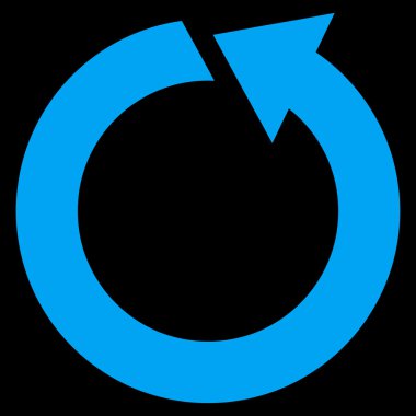 Saatin tersi yönde düz vektör simge döndürmek