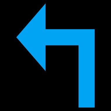 Sol düz vektör simge açmak