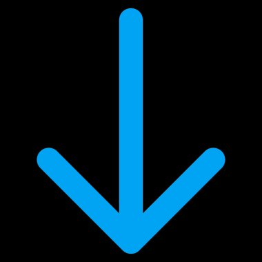 Düz vektör simgesi aşağı ok