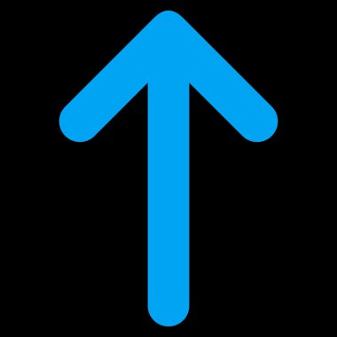 Düz vektör simge yukarı ok