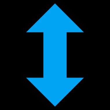 Vektör simge dikey Exchange oklar düz