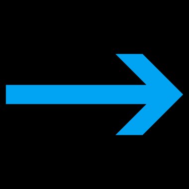 Düz vektör simgesi sağ ok