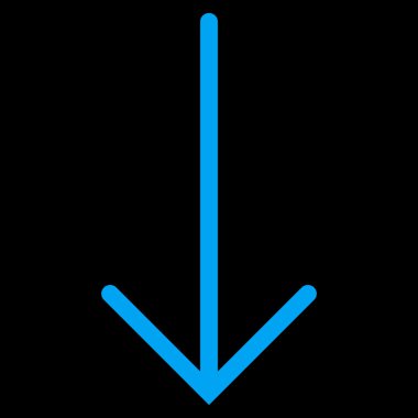 Düz vektör simgesi aşağı ok