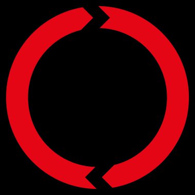 Döndürme düz vektör simgesi