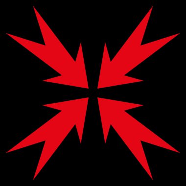 Sıkıştırma OK düz vektör simgesi