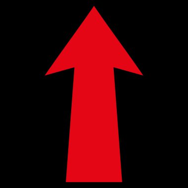 Düz vektör simge yukarı ok