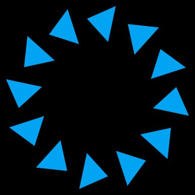 Saatin tersi yönde düz vektör simge döndürmek