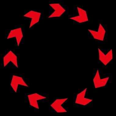 Dolaşım düz vektör simgesi