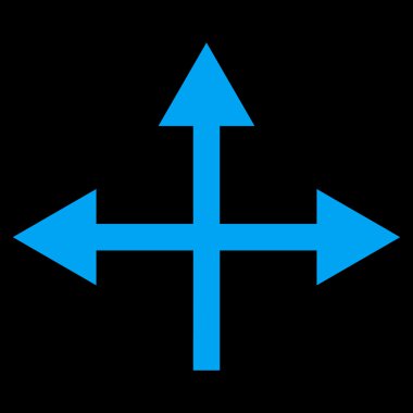 Kavşak yön düz vektör simgesi