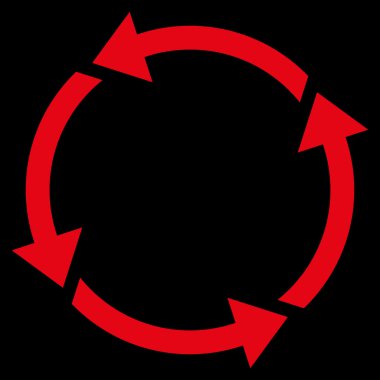 Geri dönüşüm düz vektör simgesi