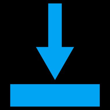 Alt düz vektör simgesi hareket