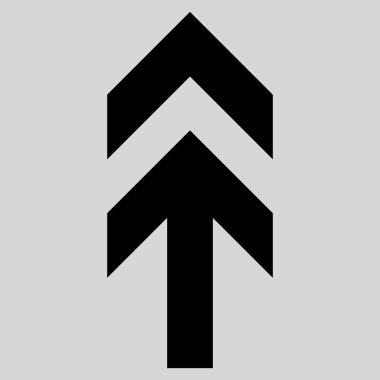 Düz vektör simge yukarı ok