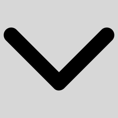 Düz vektör simgesi aşağı yön