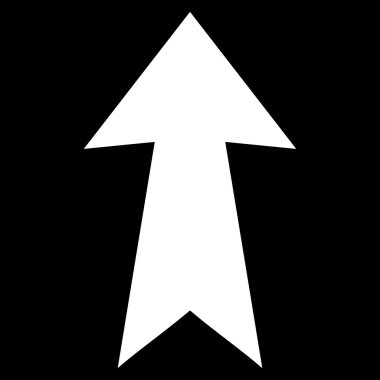 Düz vektör simge yukarı ok