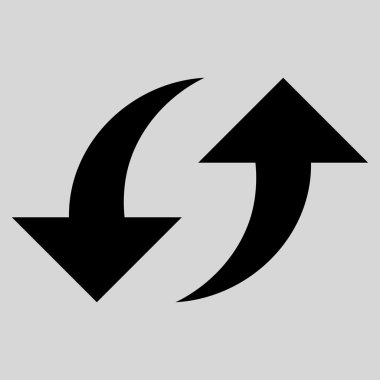 Vektör simge Exchange oklar düz