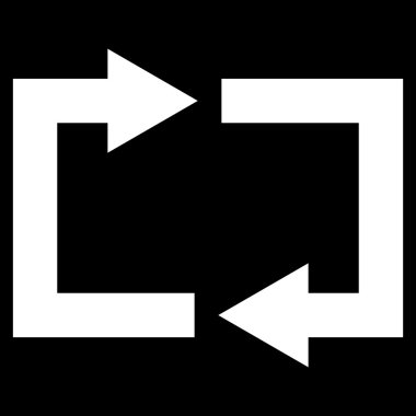 Vektör simge Exchange oklar düz