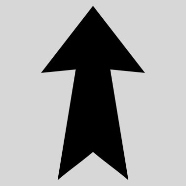 Düz vektör simge yukarı ok