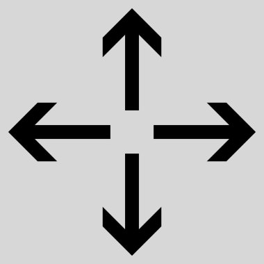 Oklar düz vektör simgesini genişletin